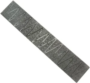 Kézi gyártású damaszkus acél 150 x 25 x 3mm