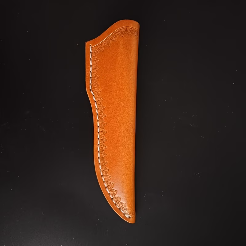 Bőrtok Dombornyomott Mintával, Bőr kés tok