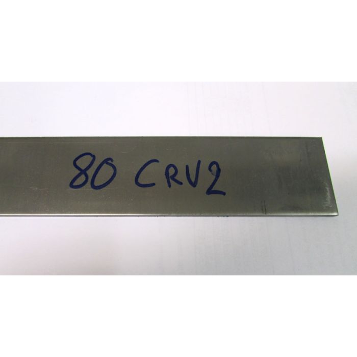 80CrV2 Késacél – 3,2 × 50 × 250 mm – Prémium Szénacél Késkészítéshez