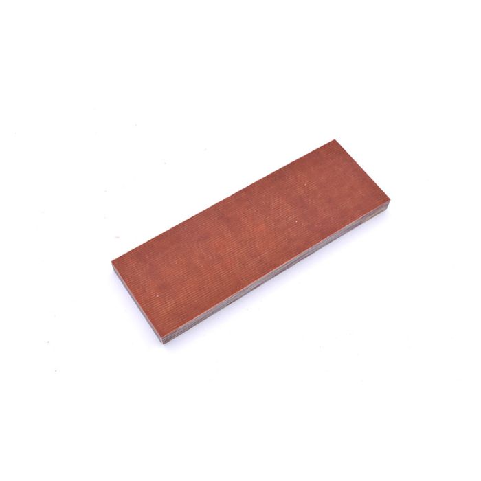 Barna Micarta Markolatlap 120×40×8 mm – Prémium Késmarkolat Alapanyag